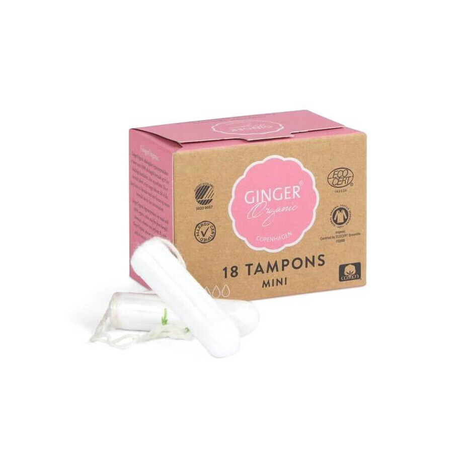 Shop Bio-Ingwerpads ohne Applikator mini, 18 Stück Bio-Ingwerpads ohne Applikator mini, 18 Stück