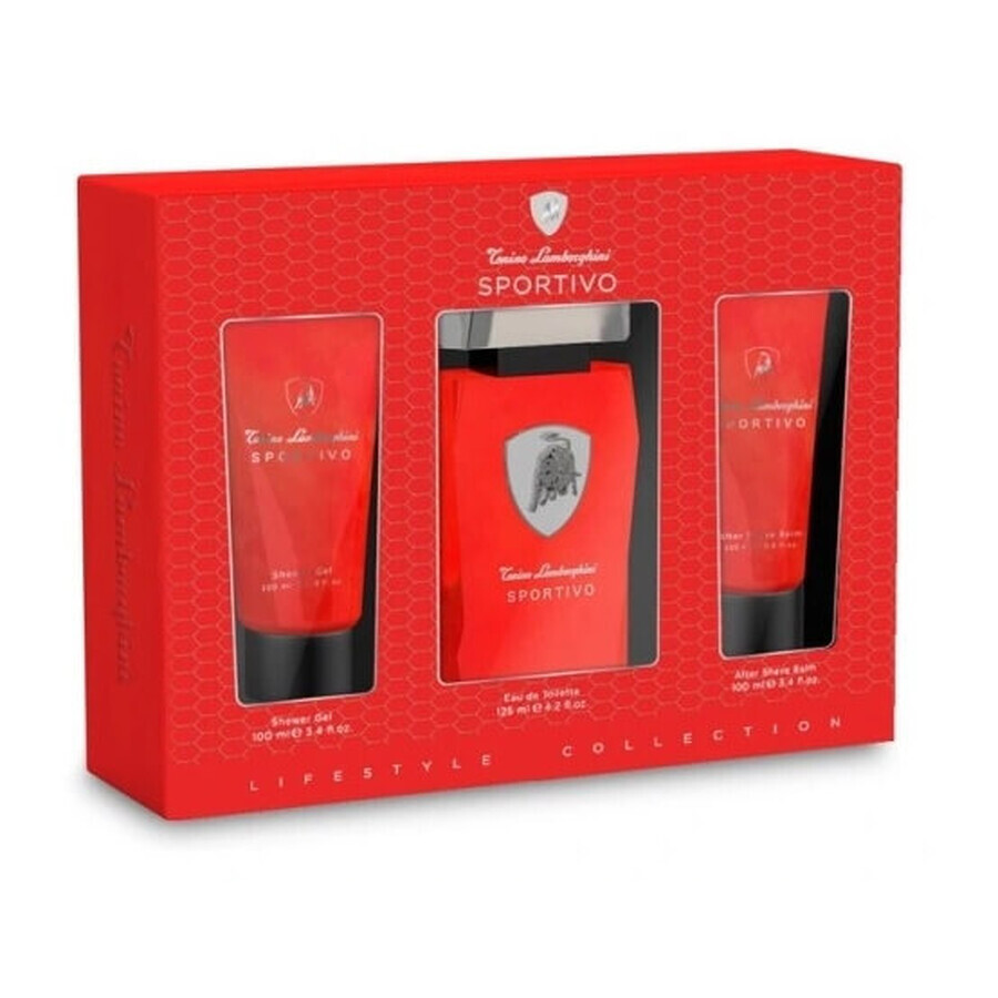Cumpără Tonino Lamborghini Sportivo Set Apă de toaletă 125ml + Balsam după ras 100ml + Gel de duș 100ml Tonino Lamborghini Sportivo Set Apă de toaletă 125ml + Balsam după ras 100ml + Gel de duș 100ml