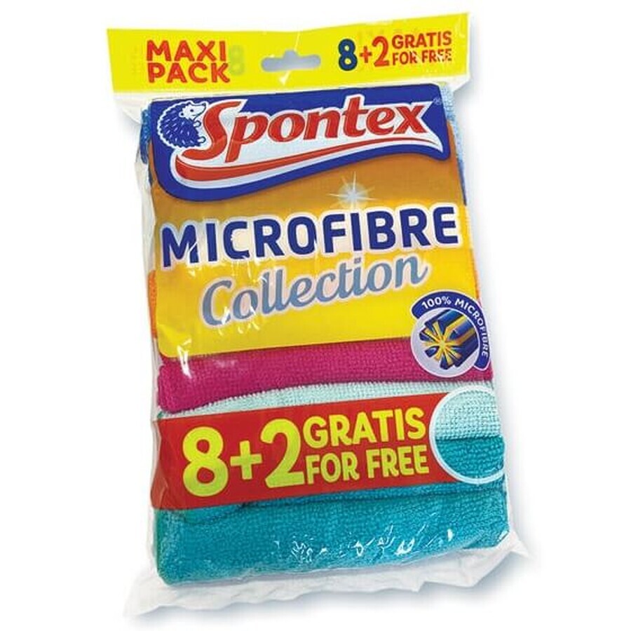 Spontex Mikrofaser-Friktionsbürste, 8 + 2 Stück
