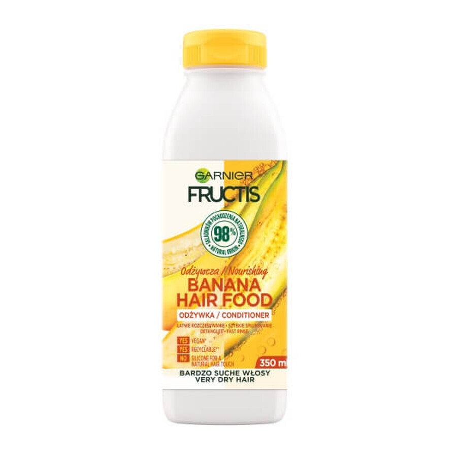 Garnier Fructis Banana Hair Food Conditioner for Very Dry Hair, 350ml