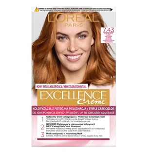 L'Oreal Paris Excellence Creme Wachs Farbe 7.43 Kupfer Fade Blonde