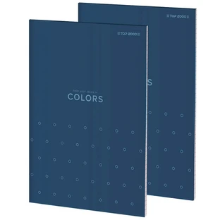 Farben A4 Notizblock A4, blau, 5mm Raster, 100 Blatt