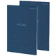 Farben A4 Notizblock A4, blau, 5mm Raster, 100 Blatt
