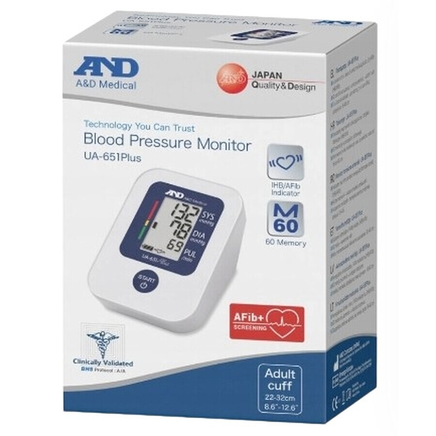 AND UA-651 Plus Cronómetro automático de brazo UA-651 Plus, 1 ud.