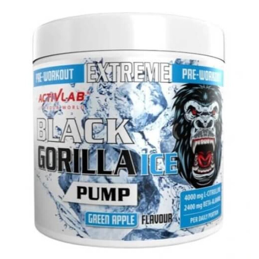 Black Gorilla Ice Pump Preworkout Groene Appel, 300g
