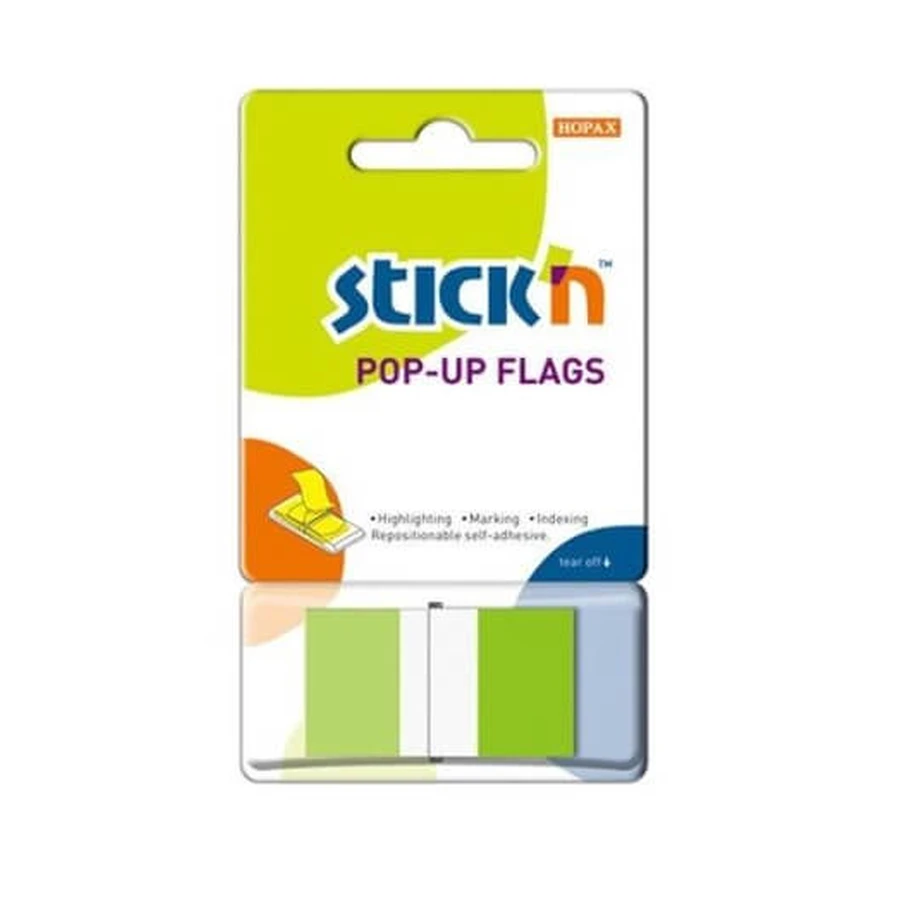 Indexing pads on tray 45x12mm green, 150 pieces
