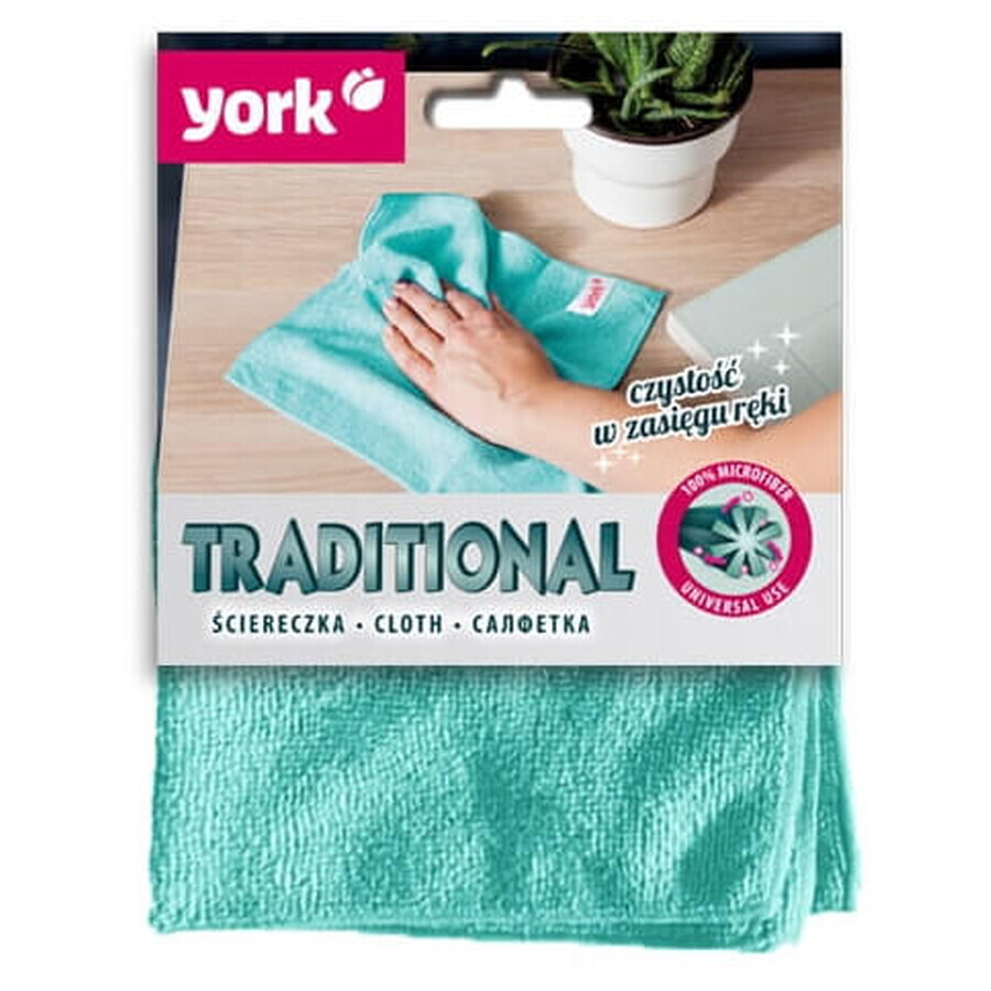 York microvezel reinigingsdoek 30 x 30 cm, 1 st