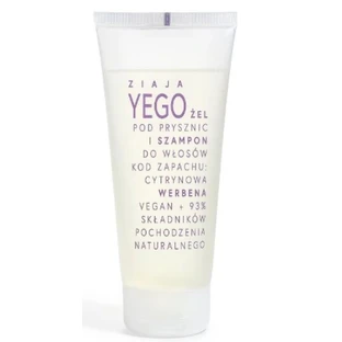 Ziaja Yego, gel douche et shampooing pour femmes Verveine citronnée Verveine citronnée, 200 ml - Utilisation longue durée !