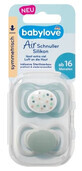Babylove, Air symmetric silicone teat, green, size 3, from 16 months, 2 pcs.