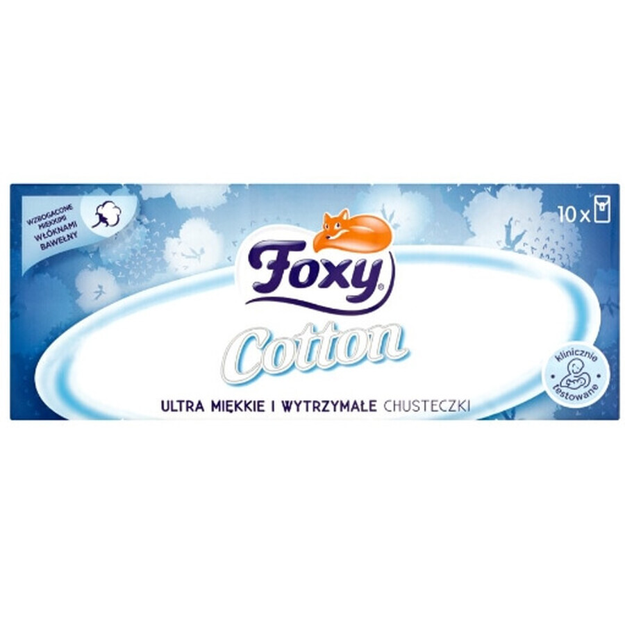 Cumpără Foxy, Șervețele ultrafine din bumbac, 10 bucăți Foxy, Șervețele ultrafine din bumbac, 10 bucăți