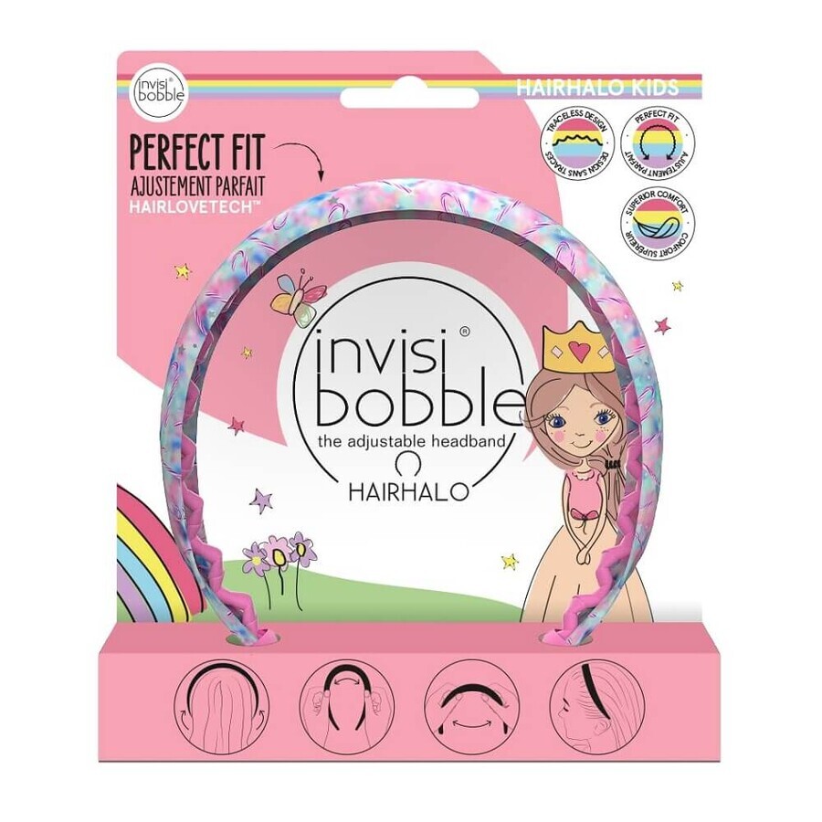 Invisibobble Kids Hairhalo Adjustable Wax Band Cotton Candy Dreams