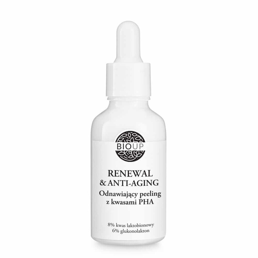 Bioup Renewal amp; Peeling rinnovatore anti-età con acidi PHA, 30ml