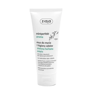 Ziaja, Mintperfect Aroma Mousse pour le nettoyage et l'hygiène des dents Thé vert Mita Mita, 100 ml - Longue expiration !
