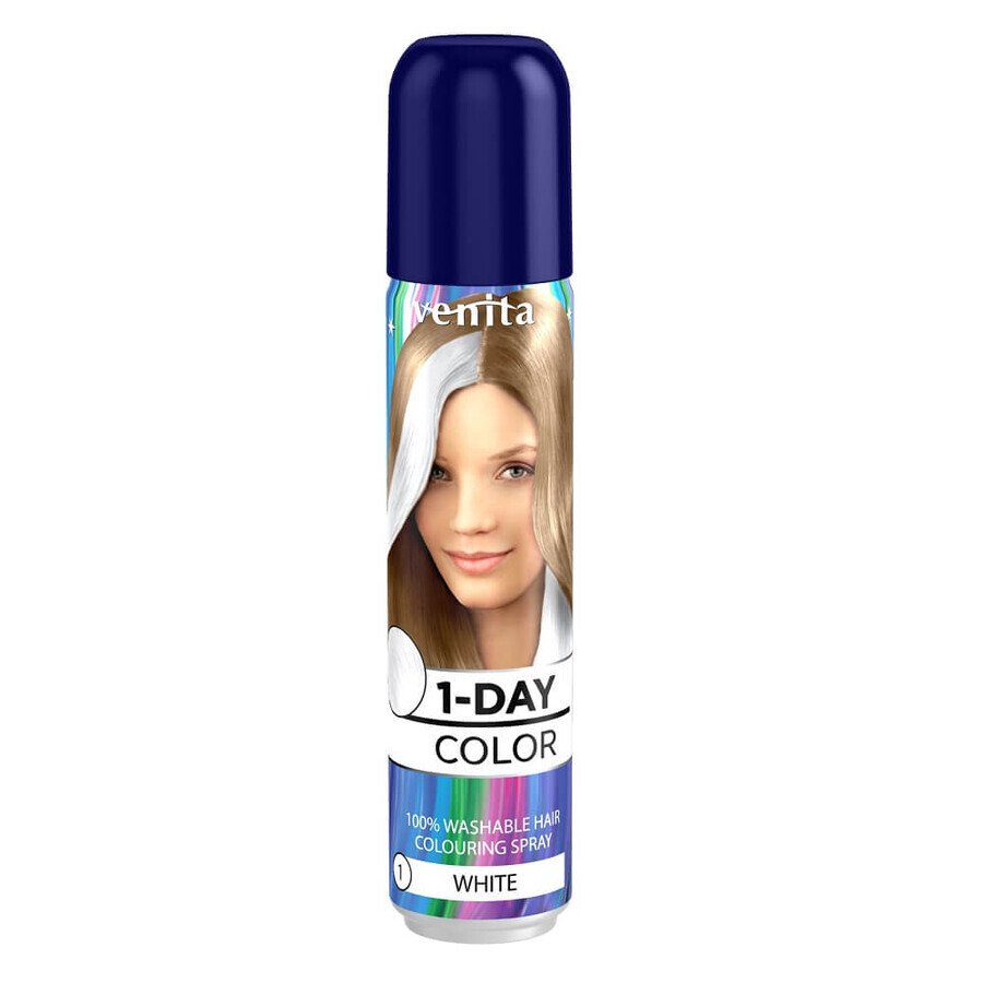 Venita Spray Colorante 1 Día Blanco, 50ml