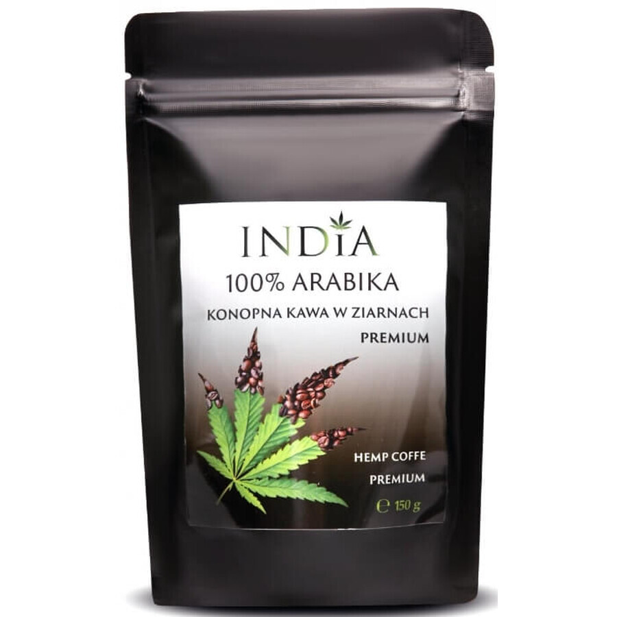 India, Cafea naturală de cânepă 100% Arabica, 150g