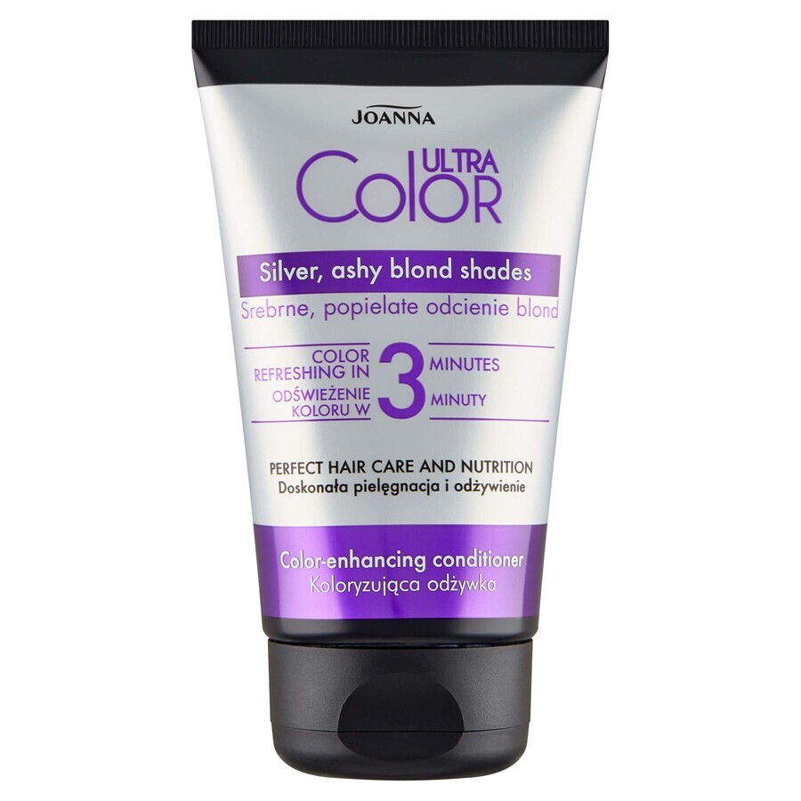Joanna Ultra Colour odywka colorazione odywka tonalità biondo cenere argento, 100g