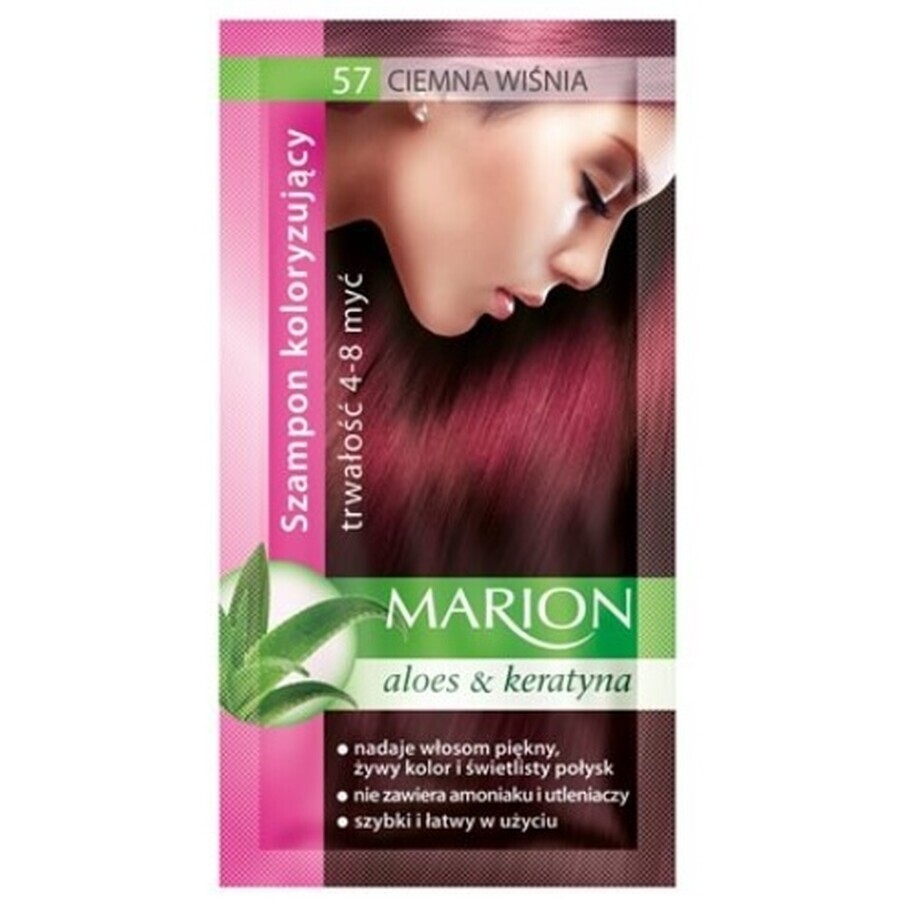 Marion, Șampon colorant, 57 vin închis, 40 ml