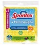 Spontex, 4 Panni Spugna, gbczasta frisk, 1 buc