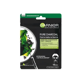Garnier Carbón Puro Negro Mascarilla Limpiadora con Intel, 28g