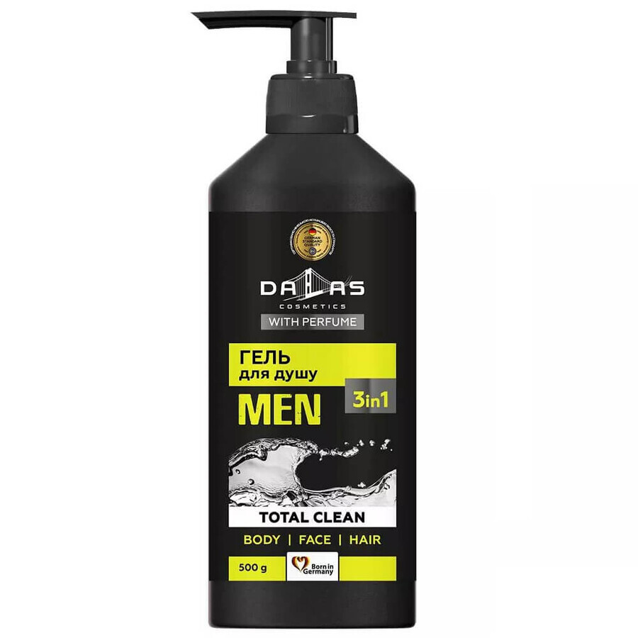 Buy Dalas Men el shower 3in1 Total Clean, 500g Dalas Men el shower 3in1 Total Clean, 500g