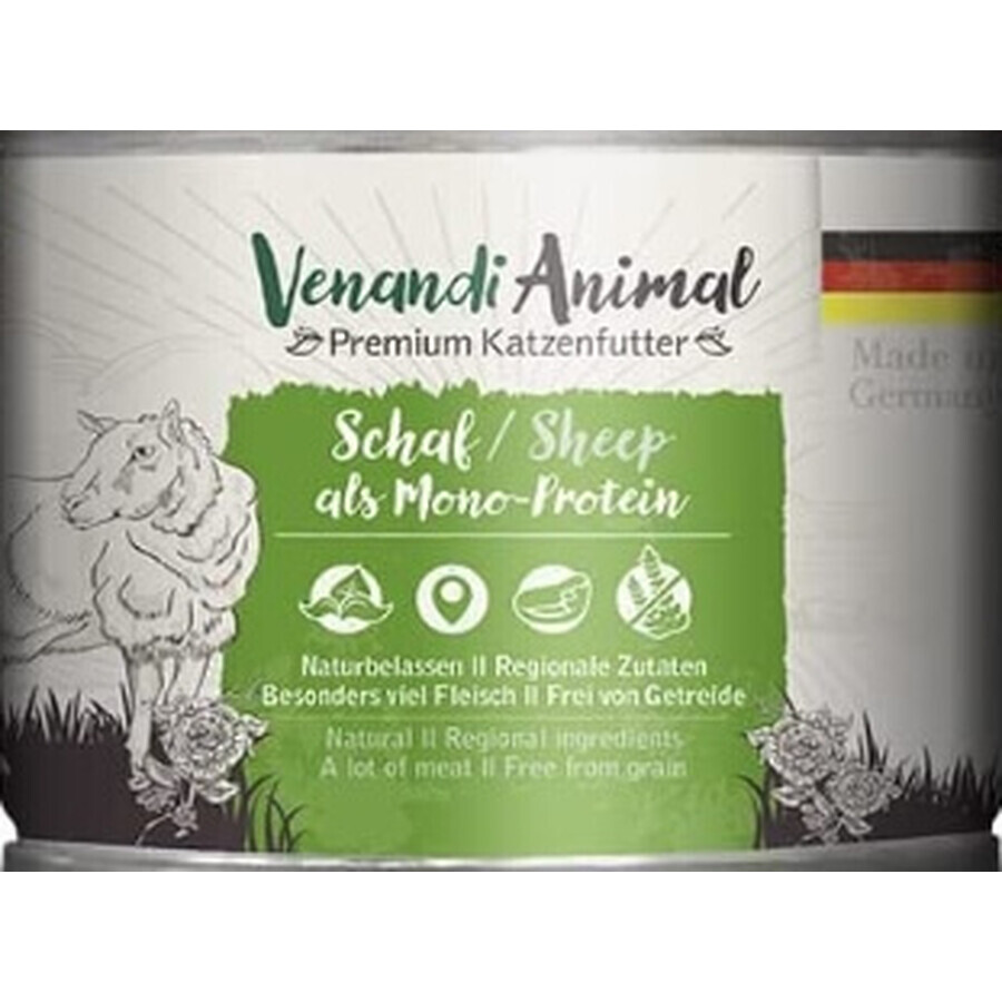 Venandi, Animal Fresh, Natürliches Katzenfutter, 200g