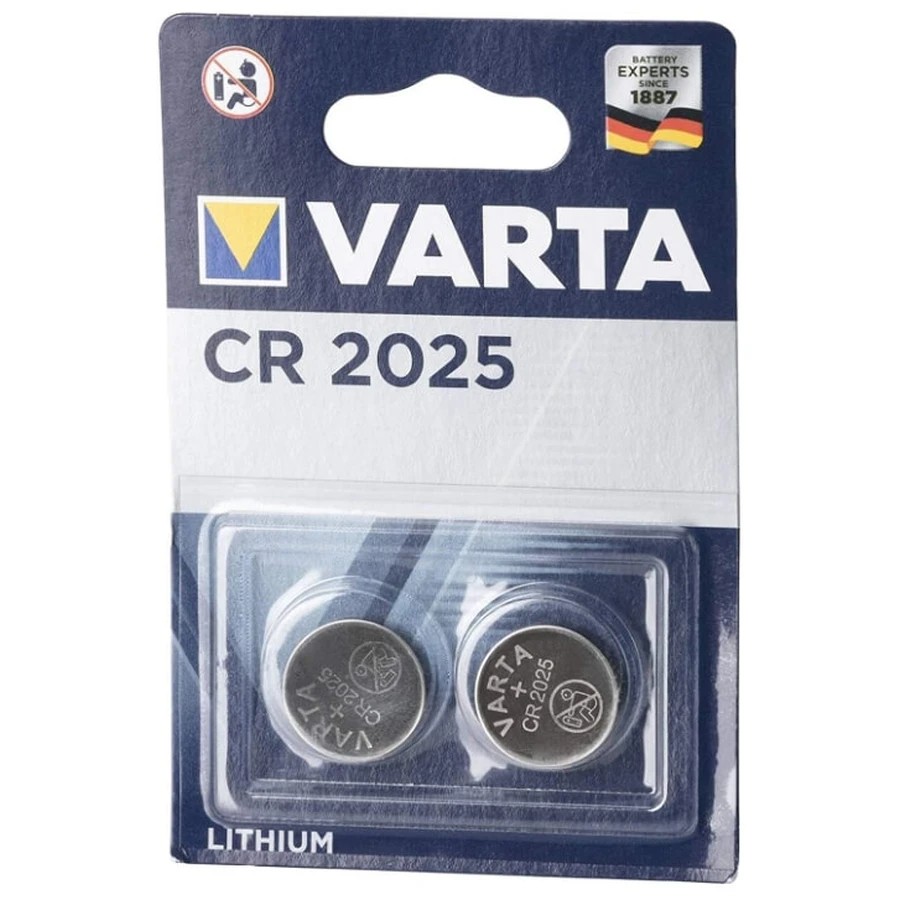 Varta, Lithium-Batterie CR2025, 2 Stück