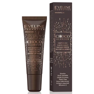Eveline Cosmetics Choco Glamour Erfrischender und feuchtigkeitsspendender Lippenbalsam - Tagesserum 12ml