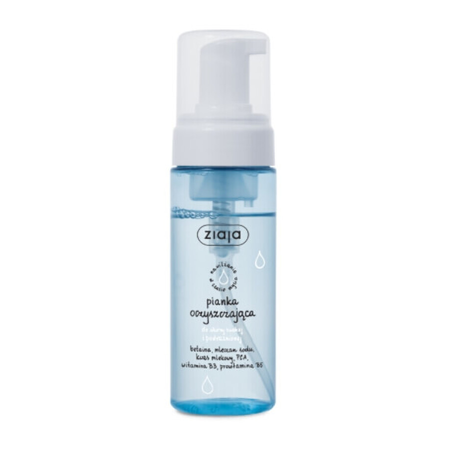 Ziaja Reinigingsschuim voor droge en geïrriteerde huid, 150 ml - Lang houdbaar!