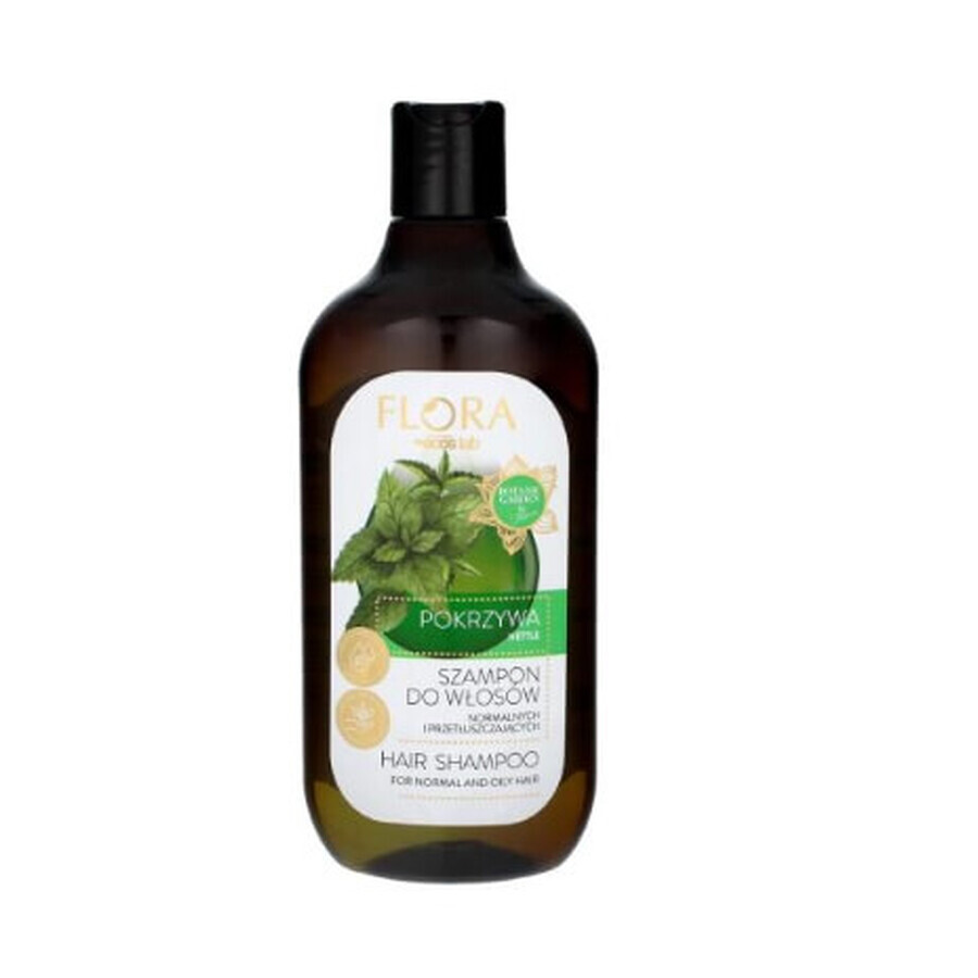 Flora shampoo per capelli normali e permanentati Ortica, 500 ml