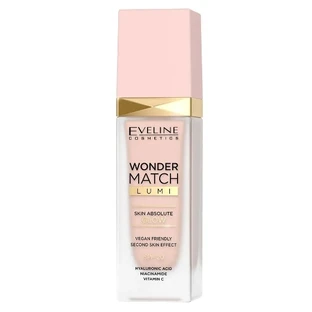 Eveline Wonder Match Lumi Brightening Foundation SPF 20, 25 Warm Nude, 30 ml