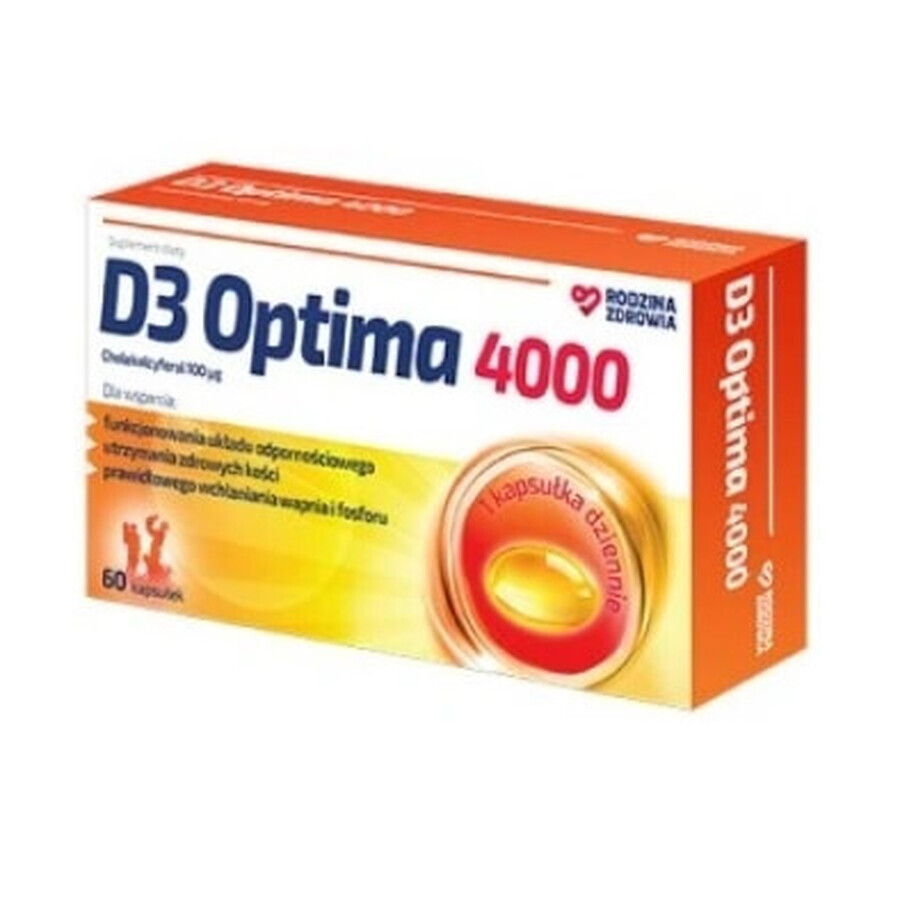 Family Health D3 Optima 4000, 60 Kapseln