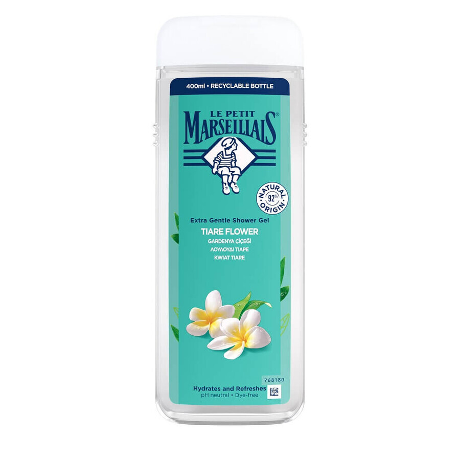 Le Petit Marseillais Gel de duș cremos, floare de Tiare, 400ml