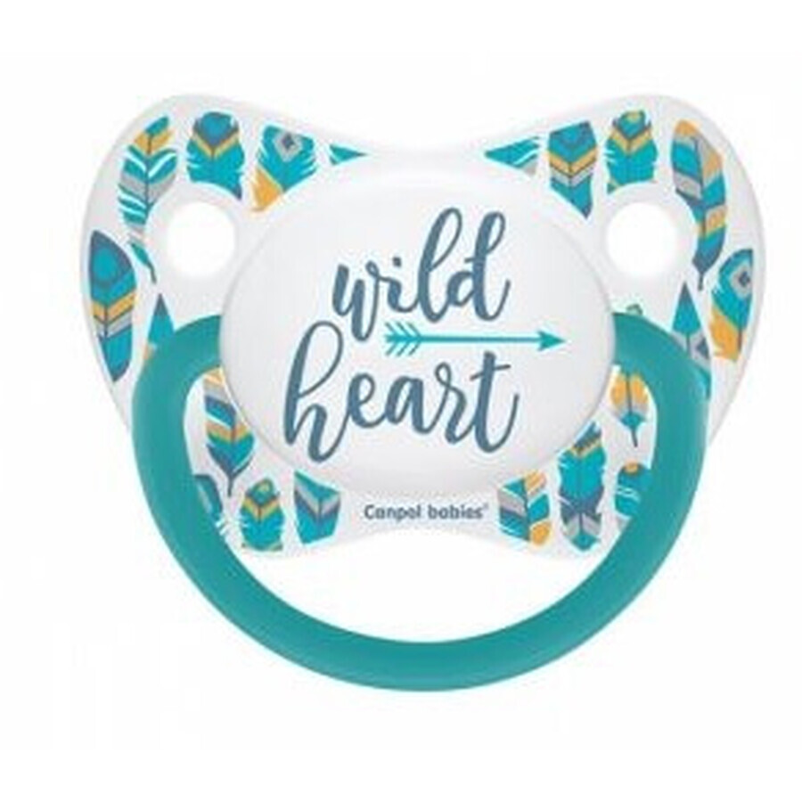 Canpol, Anatomic silicone pacifier Wild Nature 0-6m 23/285, turquoise, 1 piece - Long Life!