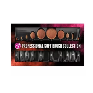 W7, Set de pinceles, Colección profesional de pinceles suaves, 10 piezas