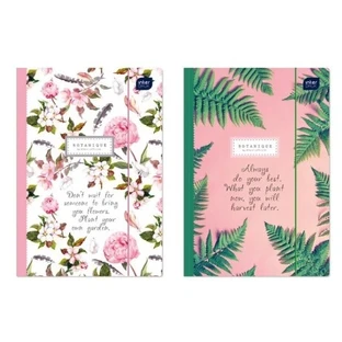 A4 folder with rubber band, Botanique