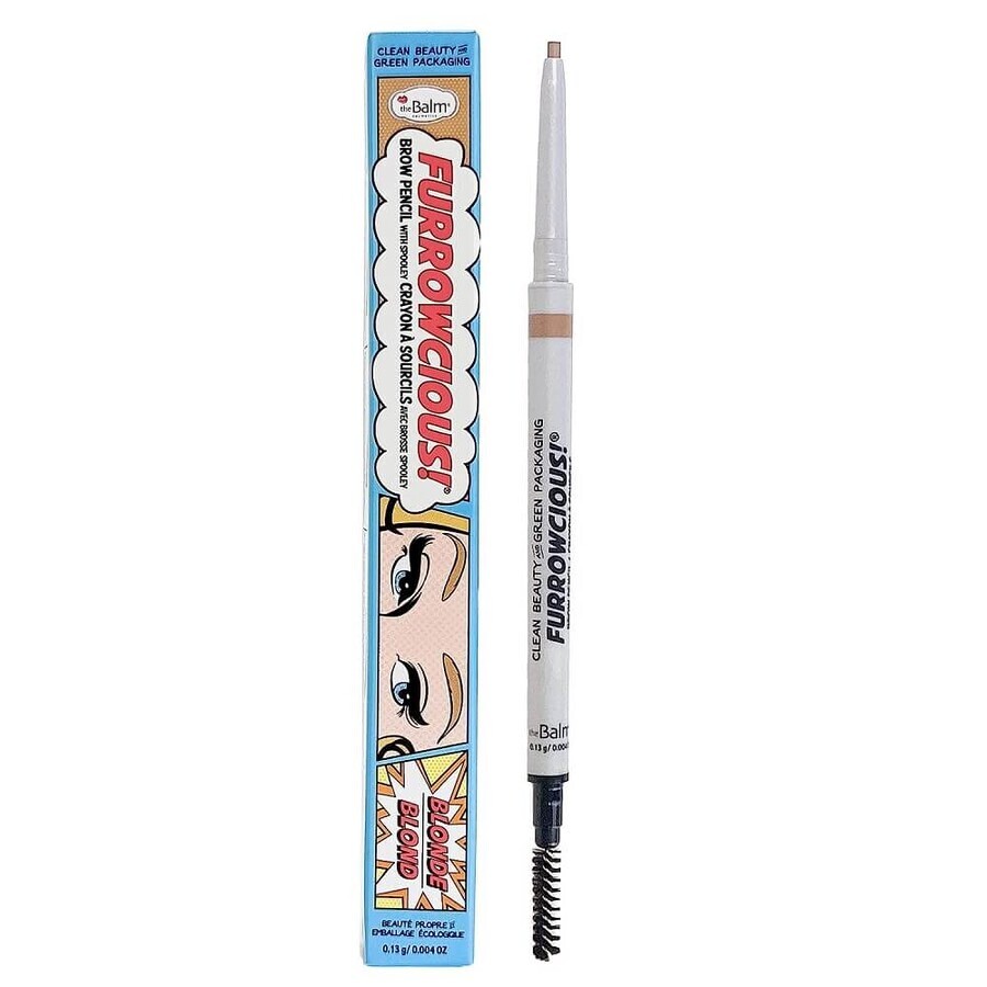 The Balm Furrowcious! Matita per sopracciglia bionda con pennello, 0,13 g