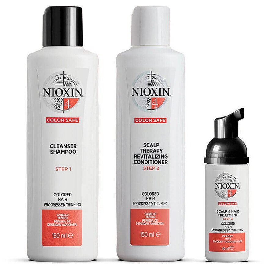 Nioxin System 4 Shampoo 150ml + Conditioner 150ml + Conditioner 40ml + Treatment 40ml