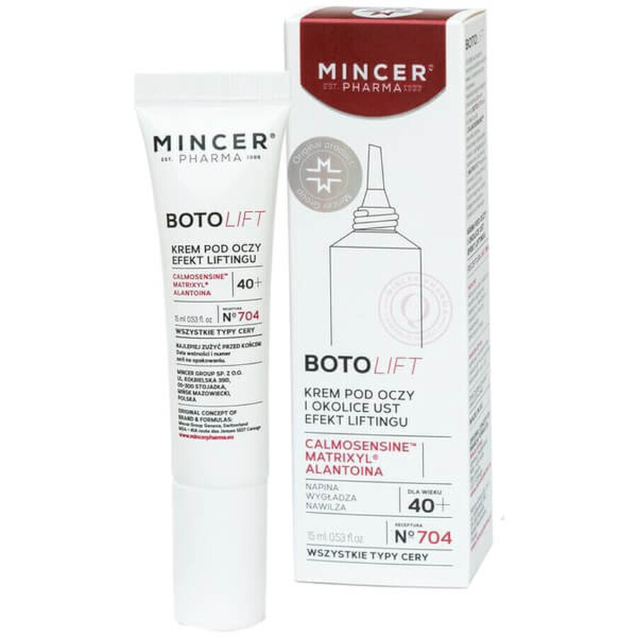 Mincer Pharma Botolift Crema occhi e labbra n.704, 15ml