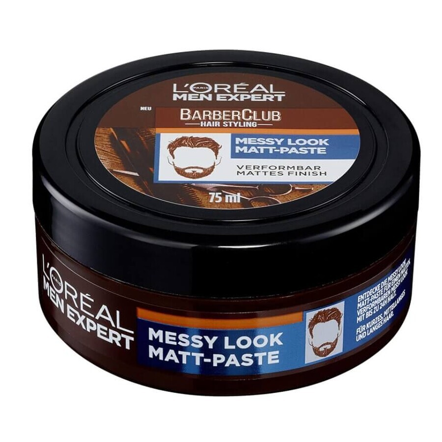 L oreal, Men Expert Barber, Pastă de ceară mată cu fixare puternică, 75ml