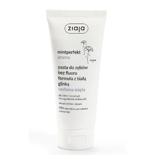 Ziaja, Mintperfect Flavour Fluoridfreie Zahnpasta mit Verbena Mita Tonerde, 100 ml - Haltbarkeitsdauer verlängert!