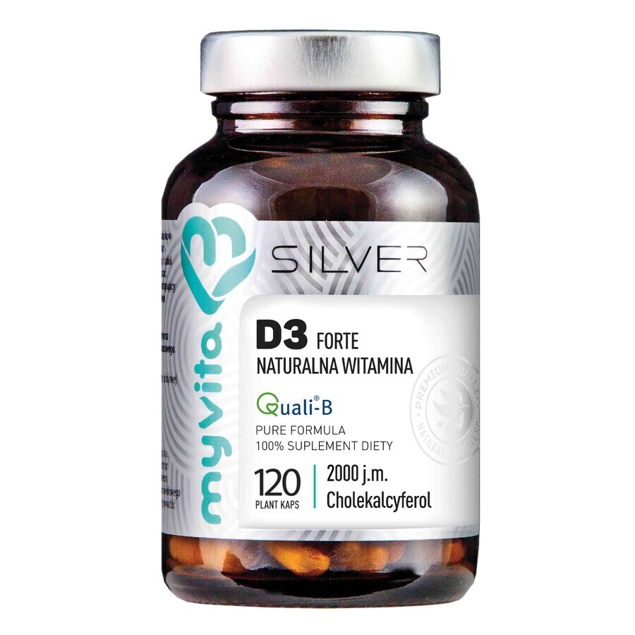 MyVita Silver, Vitamina D3, 120 cápsulas
