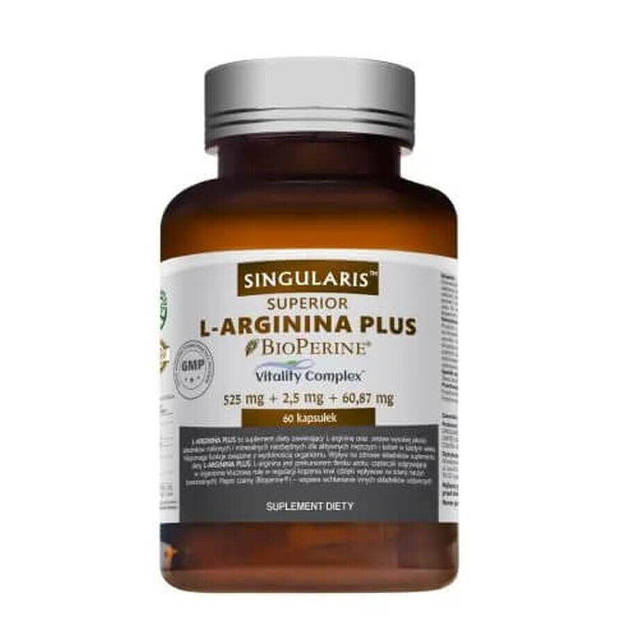 Singularis L-arginina plus 525 mg, 60 capsule