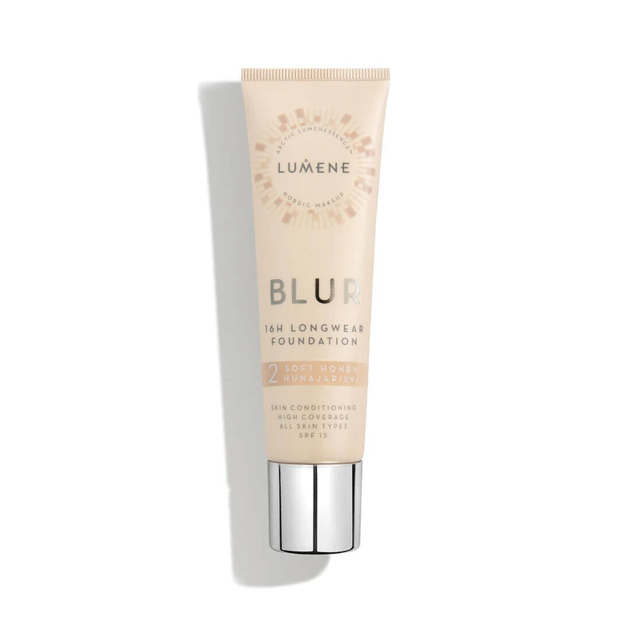 Lumene Blur 16h SPF15 Smoothing Foundation 2 Soft Honey, 30ml