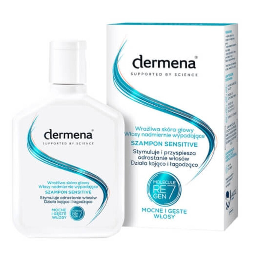 Dermena, Sensitive shampoo for healthy scalp, excessive hair loss, 200 ml