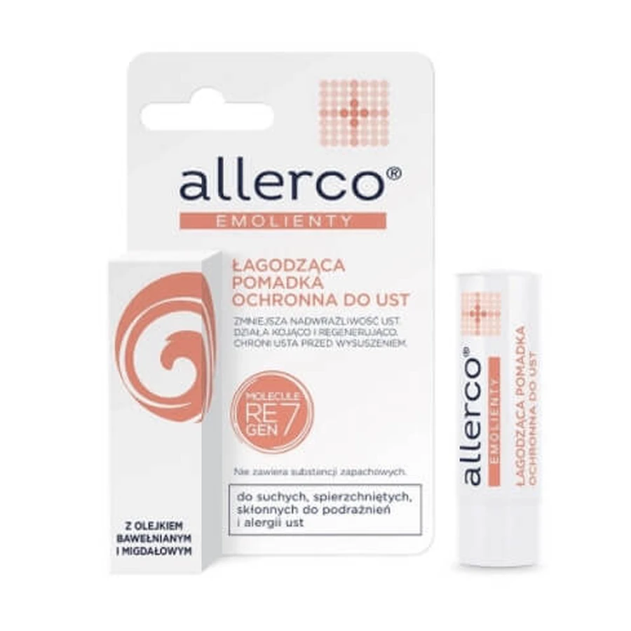Allerco, barra de labios protectora agodzca, 4.9g
