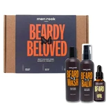 MenRock Beardy Beloved Soothing Oak Moss Beard Shampoo 100ml + Beard Conditioner 100ml + Beard Oil 30ml
