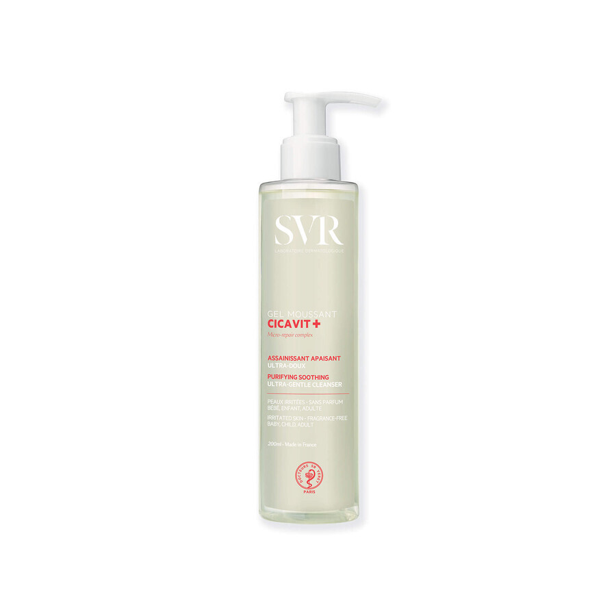 SVR Cicavit+ Ultra Gentle Cleanser für gereizte Haut, 200 ml