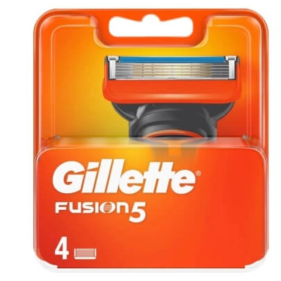 Gillette Fusion 5 razor cartridges, 4 pieces