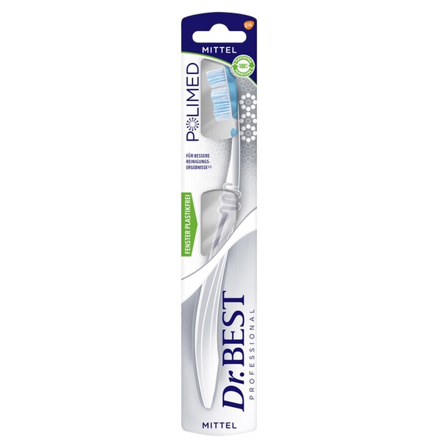 Dr.Best, Polimed, spazzolino per denti, medio, 1 pz.