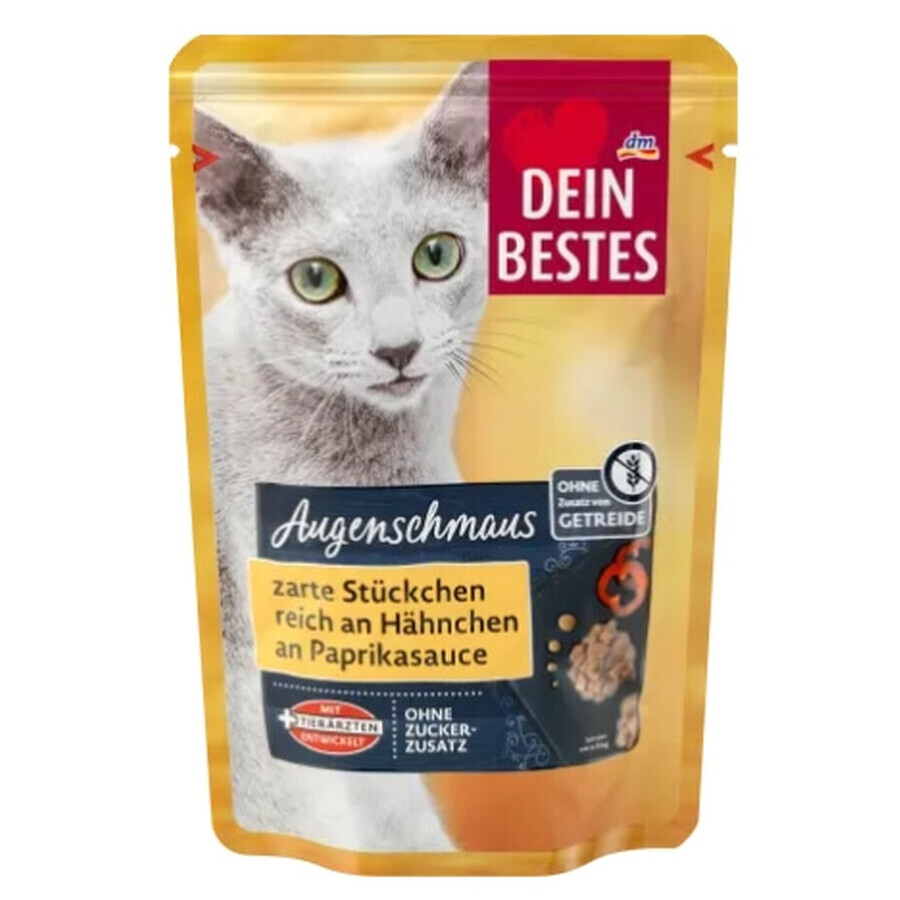 Buy Dein Bestes, Wet cat food, chicken in pepper sauce, 100 g Dein Bestes, Wet cat food, chicken in pepper sauce, 100 g